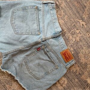 Levi's Light Wash Denim Cutoff Shorts